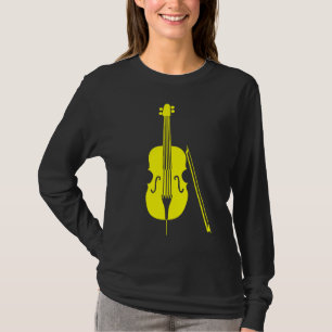 Camiseta Violoncelo - amarelo