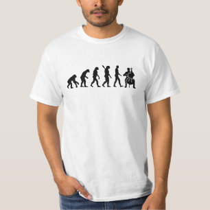 Camiseta Violoncelo da evolução