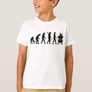 Camiseta Violoncelo da evolução