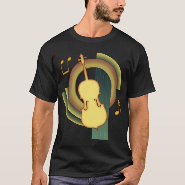Camiseta Violoncelo Deco (Frente)