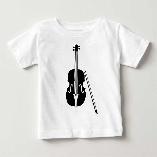 Camiseta Violoncelo - preto (Frente)