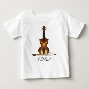 Camiseta ViOWLin Violin Owl Music Kid's Baby T Shirt