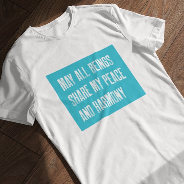 Camiseta Vipassana pode compartilhar minha paz e harmonia (Criador carregado)