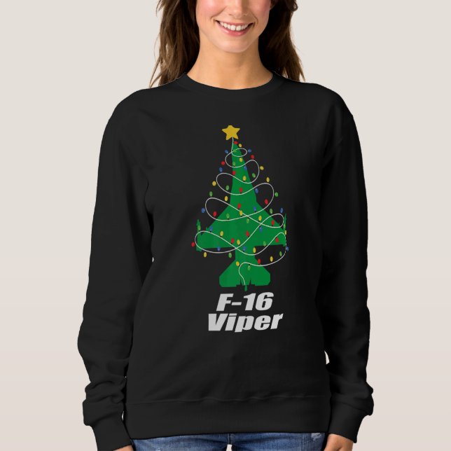 Camiseta Viper Christmas F 16 Jet Fighter souvenir and Figh (Frente)