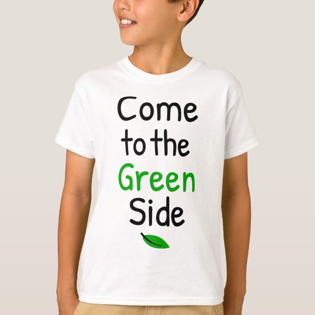 Camiseta vir para o lado verde (Frente)