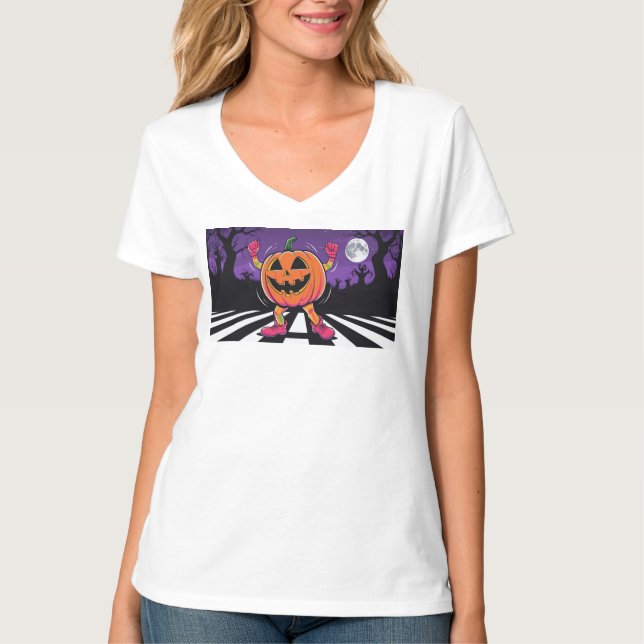 Camiseta Vira-me Jack-o-lanterno Trucker Hat (Frente)