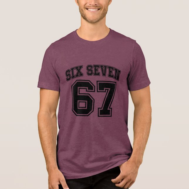 Camiseta Viral Six Seven (67) Meme  (Frente)