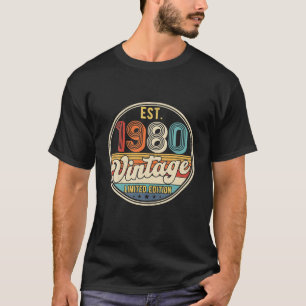 Camiseta Virando 42 decorações de aniversário 42º BDay 1980