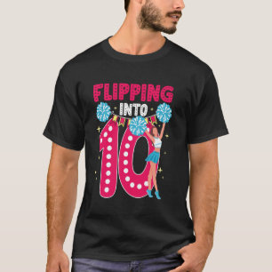 Camiseta Virando Em 10 Aniversário de 10 Anos Garota de Tor