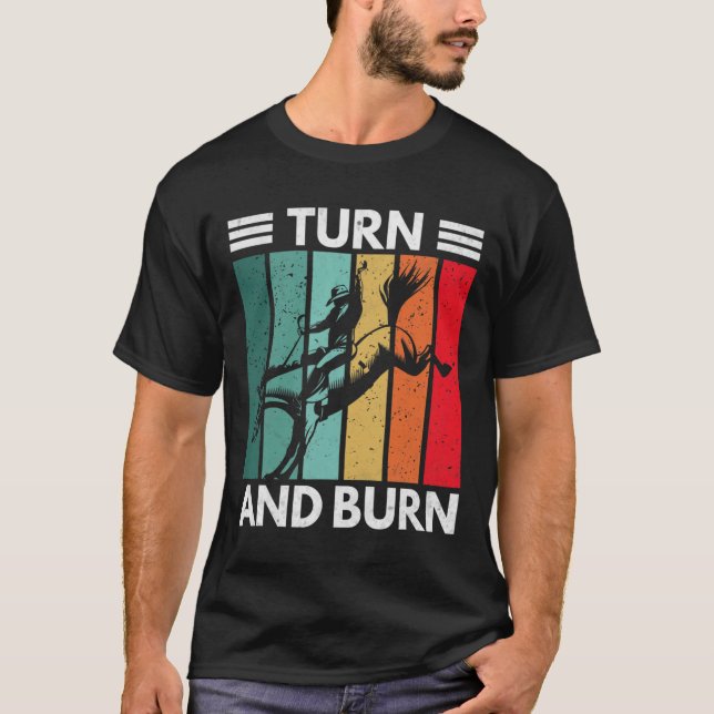 Camiseta Virar E Queimar O Equador Do Cavaleiro-Da-Cabeça-D (Frente)
