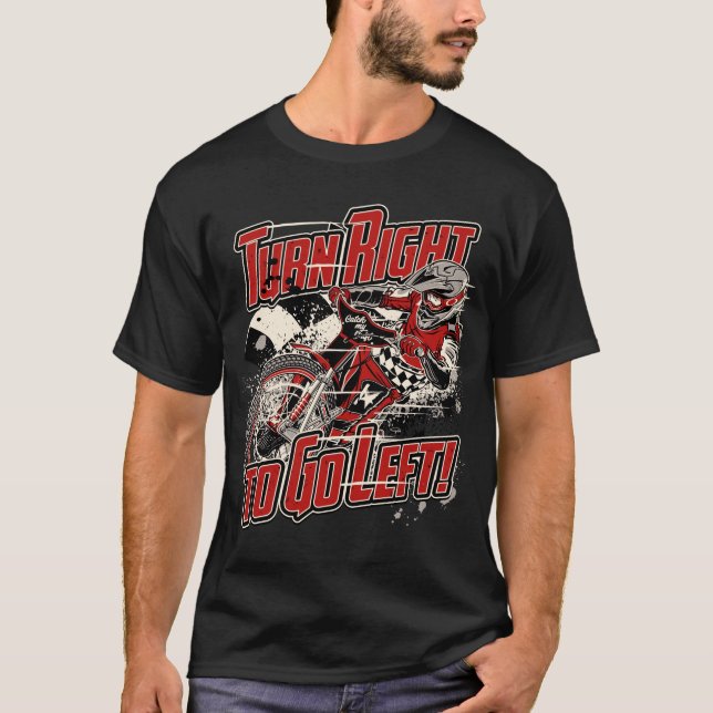 Camiseta Vire à direita para a esquerda! - Red - Speedway B (Frente)