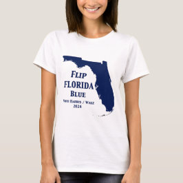 Camiseta Vire a Flórida Azul em 2024