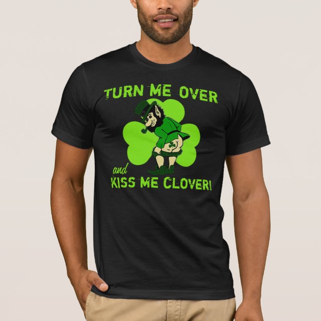 Camiseta Vire-me e beije-me trevo (Frente)