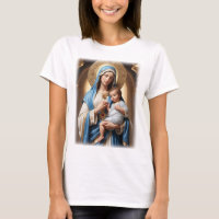 Virgem Abençoada Maria e Jesus Bebê