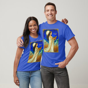 Camiseta Virgem Beleza do Zodíaco Sob um Céu Noturno