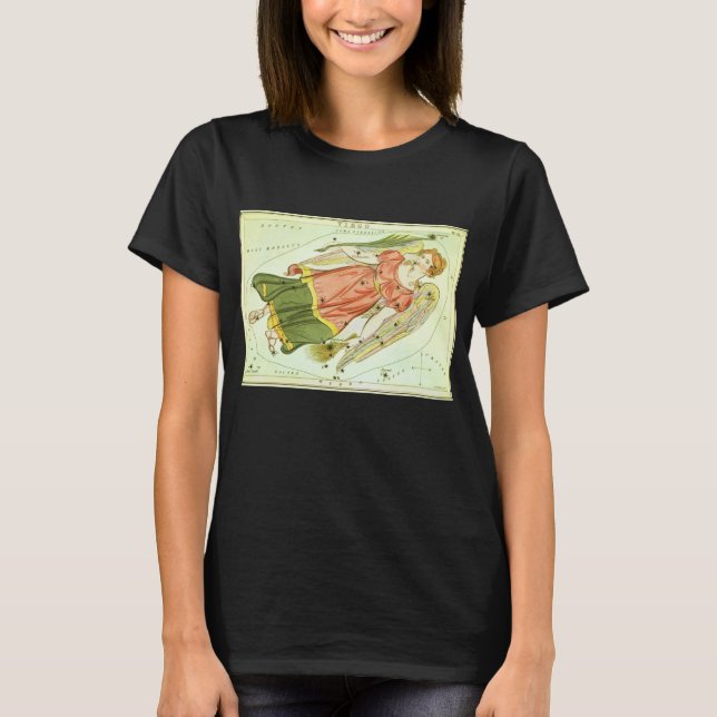 Camiseta Virgem Constelação Vintage Urania's Mirror (Frente)