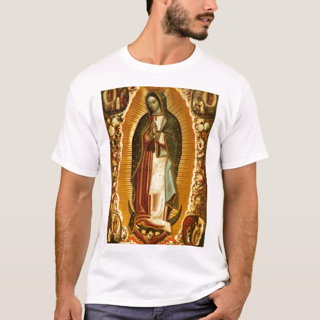Camiseta Virgem de Guadalupe Nossa Senhora Mãe Maria (Frente)