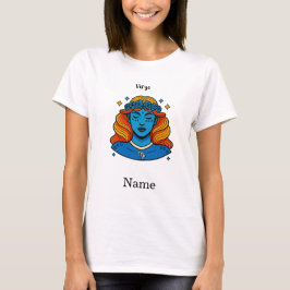 Camiseta Virgem Deusa Celestial - Arte Estética do Zodíaco