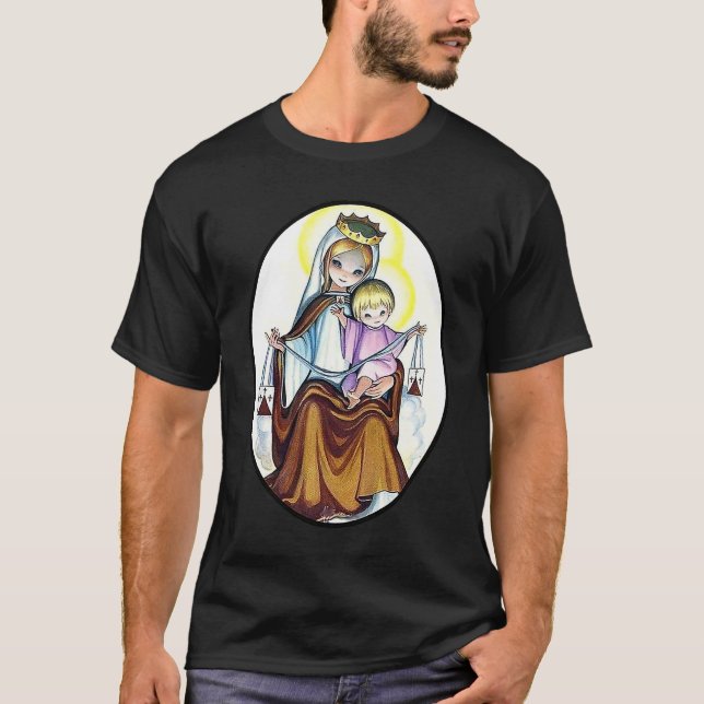 Camiseta Virgem Maria Animada (Frente)