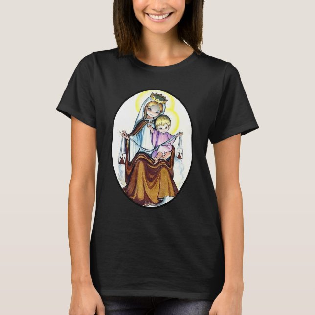 Camiseta Virgem Maria animada (Frente)