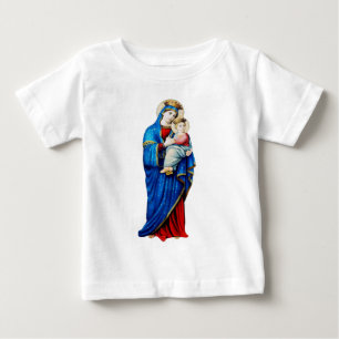 Camiseta Virgem Maria com Jesus Bebê