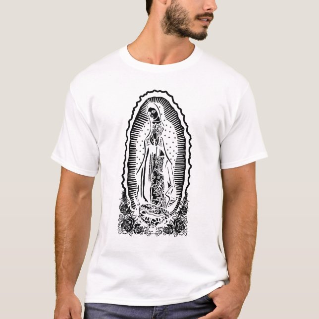 Camiseta Virgem Maria Lady Guadalupe Virgen De Guadalupe (Frente)