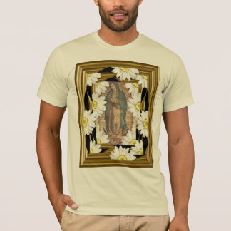 Camiseta Virgen de Guadalupe (com margaridas)