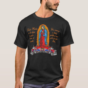 Camiseta Virgen de Guadalupe protegido e a los camioneros 