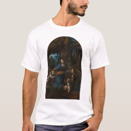 Camiseta Virgin das rochas por Leonardo da Vinci