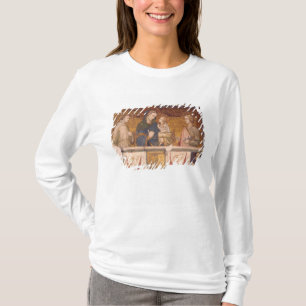 Camiseta Virgin e criança com St Francis e St John