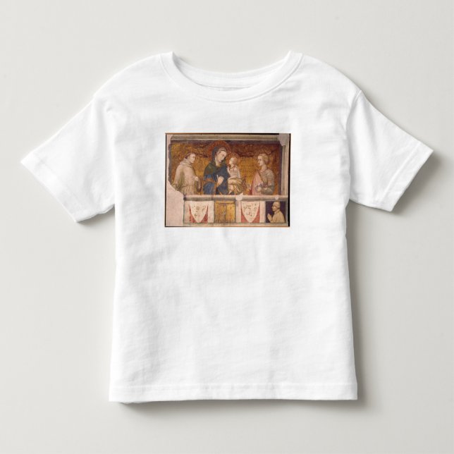Camiseta Virgin e criança com St Francis e St John (Frente)