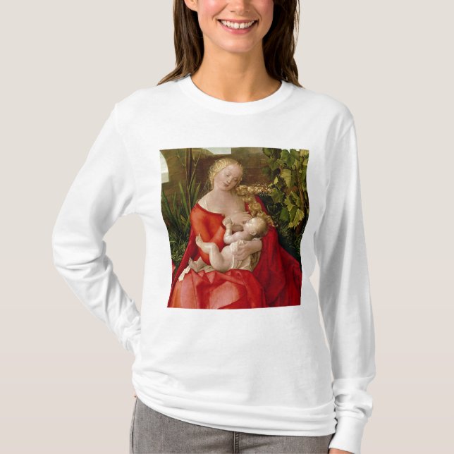 Camiseta Virgin e criança "Madonna com a íris", 1508 (Frente)