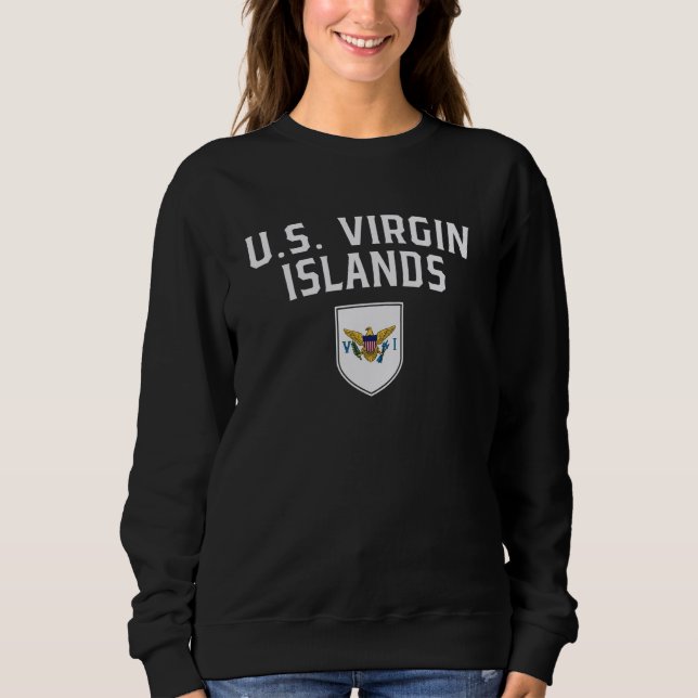 Camiseta Virgin Island Flag Shield Classic Sporting Ba (Frente)