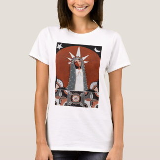 Camiseta Virgin of Guadalupe and Flowers
