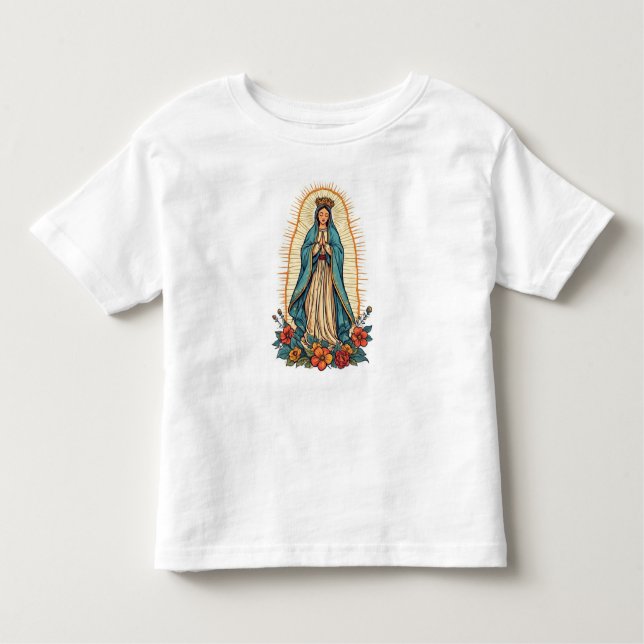 Camiseta Virgin of Guadalupe Toddler's Tee Shirt (Frente)