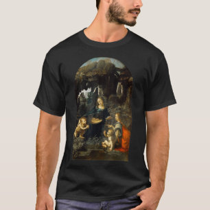 Camiseta Virgin of the Rocks by Leonardo da Vinci 