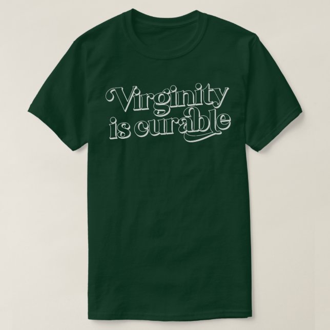 Camiseta Virgindade é Curável 2 (Frente do Design)