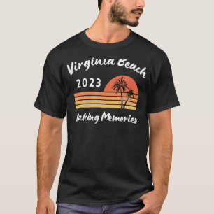 Camiseta Virginia Beach 2023 Trip Fazer Memories Retro Sun