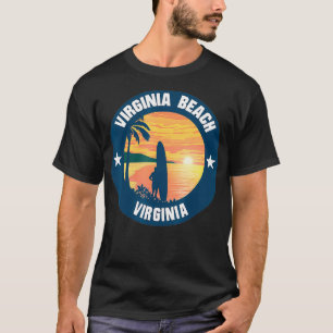 Camiseta Virginia Beach Vintage Surfing Summer Beach Surfer