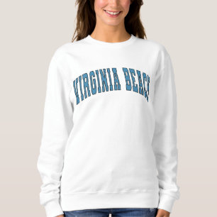 Camiseta Virginia Beach Vintage Varsity College Style Sweat