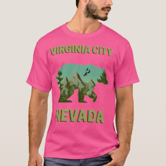 Camiseta Virginia City Nevada Mounains - Urso Paisagem Ac