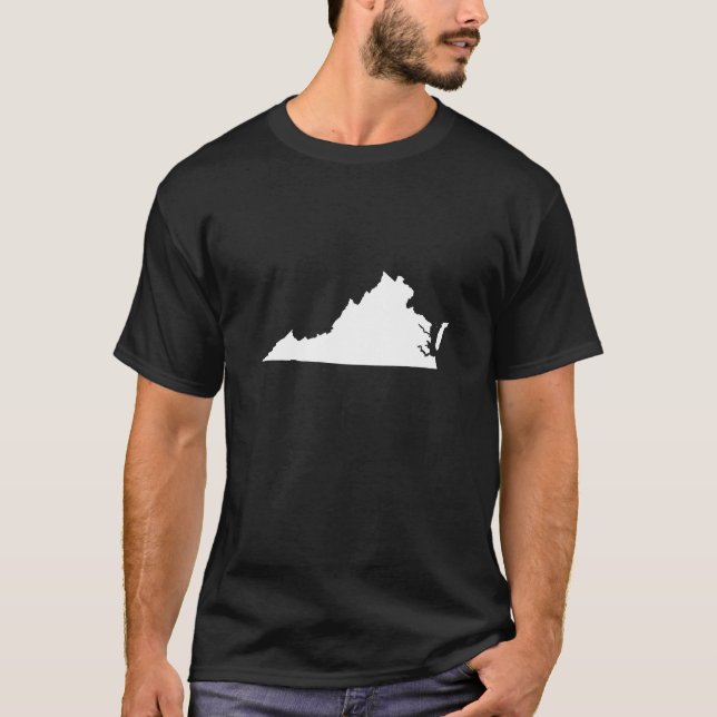 Camiseta Virgínia em Preto e Branco (Frente)
