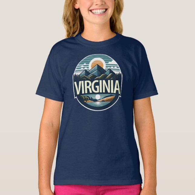Camiseta Virginia, Estados Unidos da América (Frente)