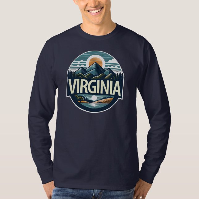 Camiseta Virginia, Estados Unidos da América (Frente)