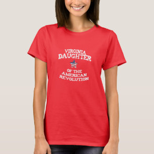 Camiseta Virgínia Filha da Revolução Americana nos EUA
