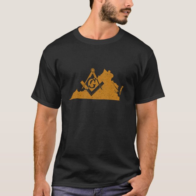 Camiseta Virginia Masons Grand Lodge AF&AM Freemason Padre (Frente)