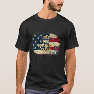 Camiseta Virginia Va Us Flag Motto