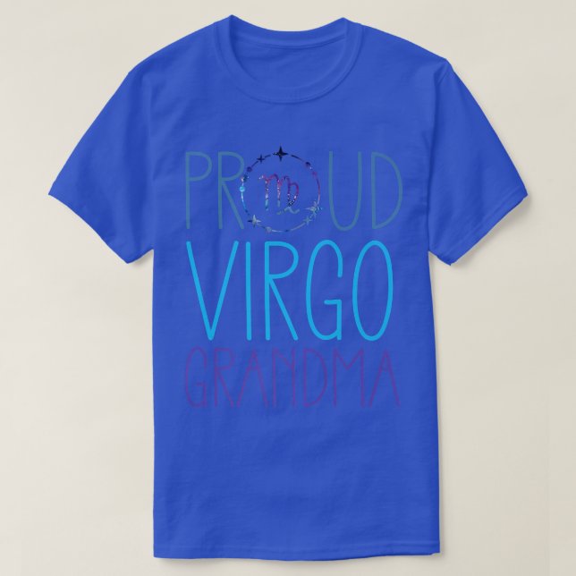 Camiseta Virgo Avó Orgulhosa Vovó Zodisímbolo Astrolog (Frente do Design)