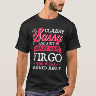 Camiseta Virgo Birthday - Símbolo Zodiac Clássico Sassy