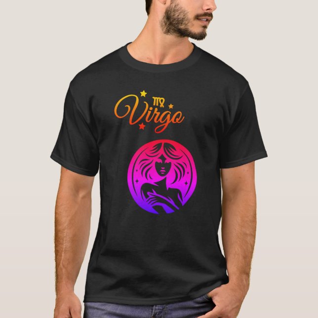 Camiseta "virgo" colorido (Frente)